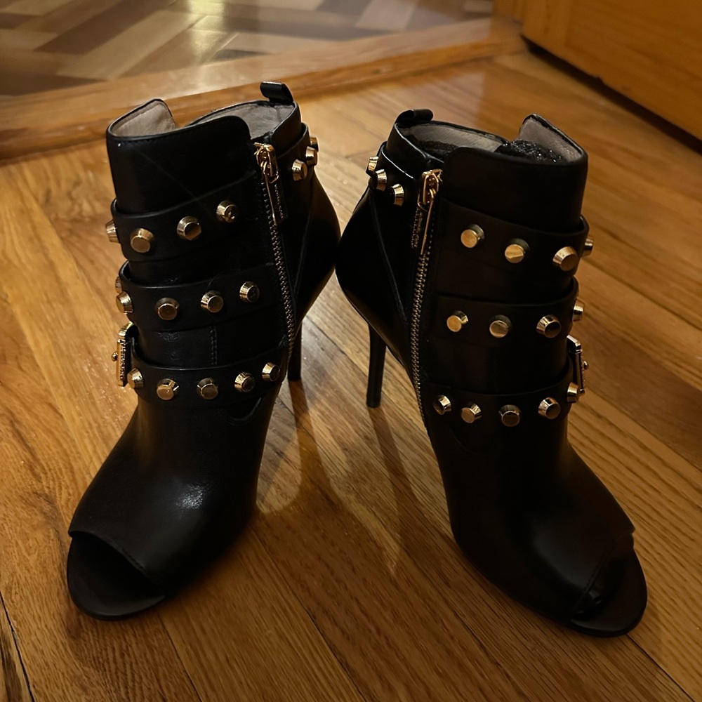 Black Studded Ankle Boots